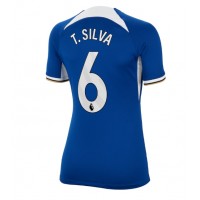 Camiseta Chelsea Thiago Silva #6 Primera Equipación para mujer 2023-24 manga corta